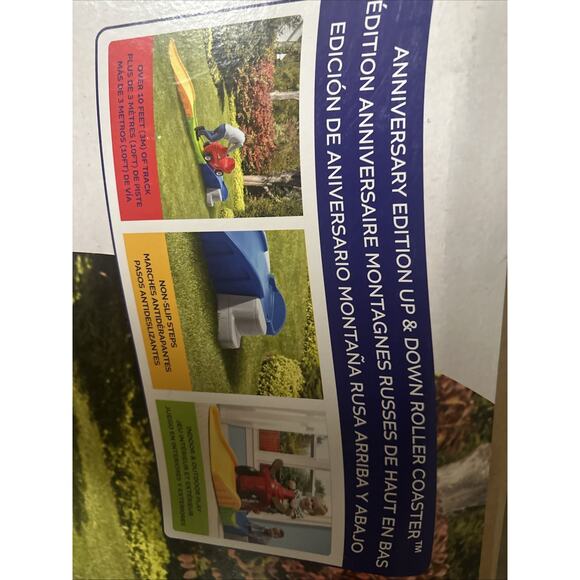 Up & Down Roller Coaster Kids Ride On Toy, Push Car, Indoor/Outdoor Playset - Picture 8 of 8